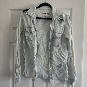 Carmar Distressed Denim Shirt